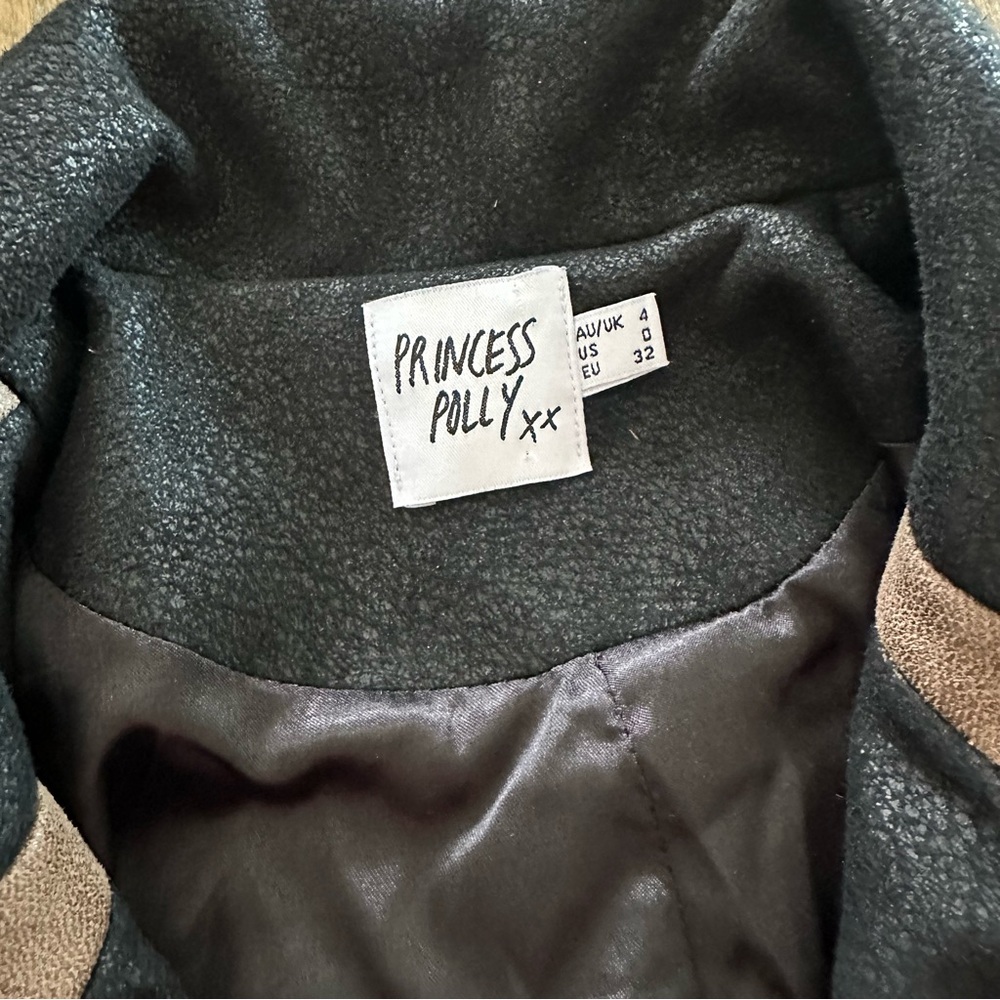 Princess Polly Faux Suede Moto Jacket - Picture 5 of 5